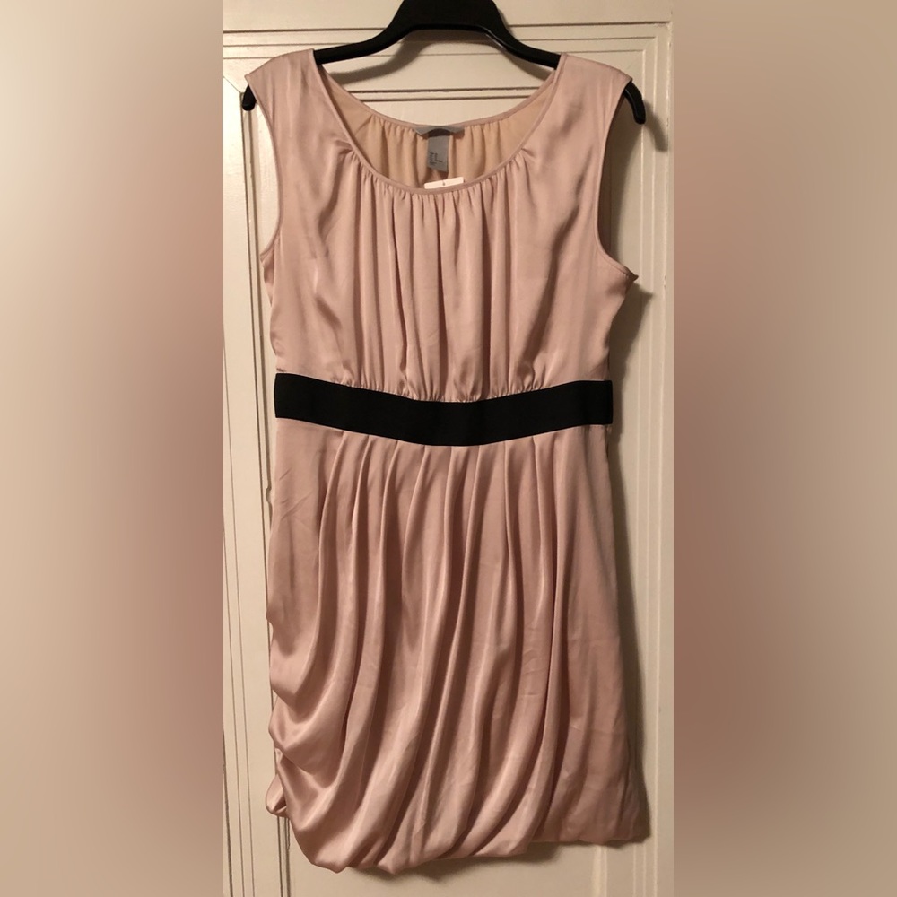 Pastel pink H&M just above the knee dress.
